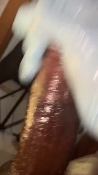 BBC Nursing Student Oil Stretching His Cock for Cum