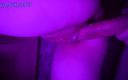 Violet Purple Fox: 작은 보지의 대물 자지 클로즈업