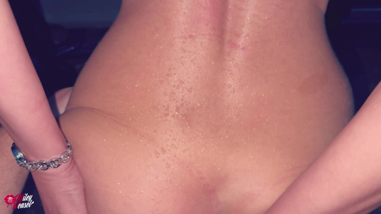 Miley Weasel: Horny Blonde Slut Gets Her Ass Fucked in the Thunderstorm!!