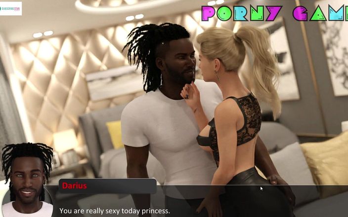 Porny Games: Книга заклинань - струнка блондинка отримує великий чорний член (15)