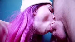 No Hand Deepthroat Swallow