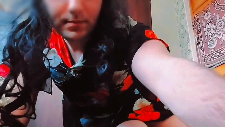 Kitty_Cross: Zonder handen Candy Ladyboy babe shemale voor klaarkomen masturbatietraining met...
