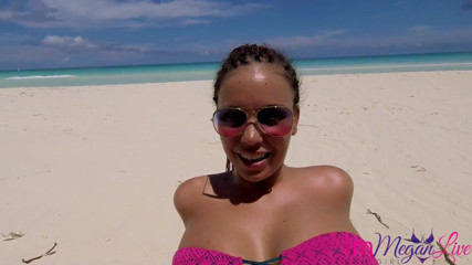 ImMeganLive: Outdoor footjob on the beach - ImMeganLive