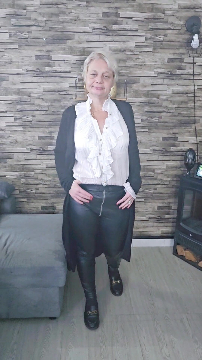 Sexy milf69: I Love These Leather Pants, All You Have to Do...