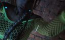 Monika FoXXX studio: Heiße schlampe monika fox posiert in einem hellgrünen outfit und...