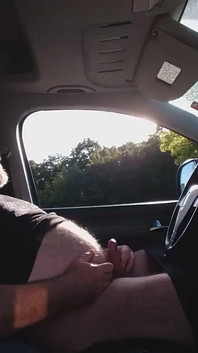 Jerking off in the Car