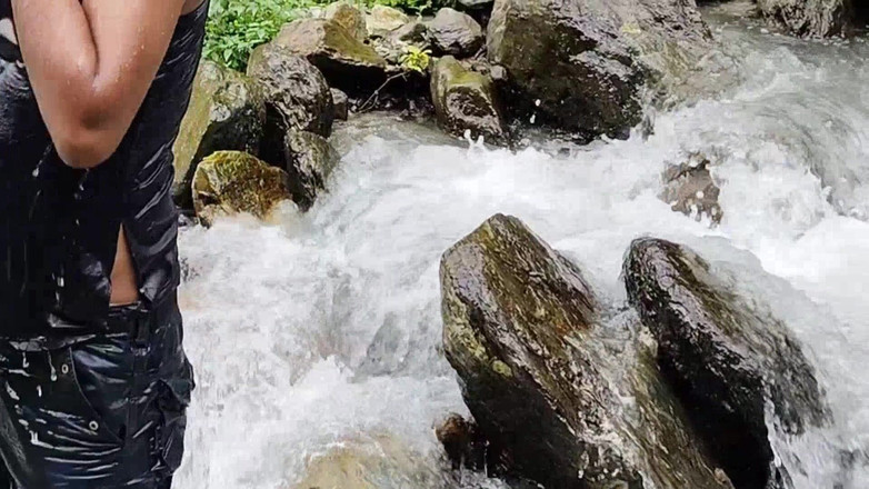 Uttar dinajpur: Indiană din sat în aer liber, riscantă în aer liber, futai cu...