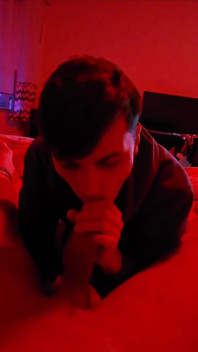 Gay Blowjob Reflections - Złapany w lustrze