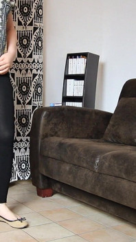 (005) Shoeplay with Ballet Flats and Condom Latex Socks