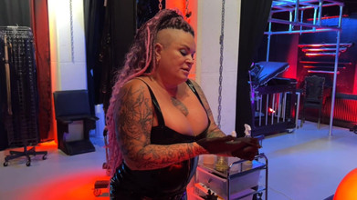 Domina Dark: Pegging the Bobble Boy