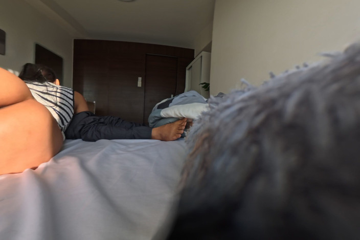 Aiko Maine: Vr rahat yatak 360 bakış açısı arkadan