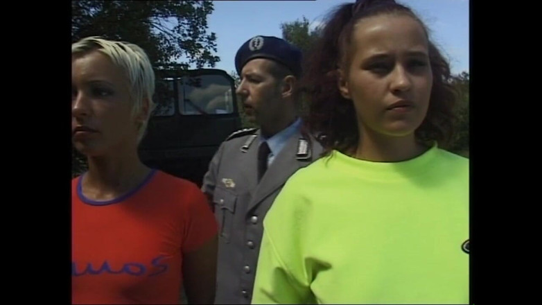 Deutschland porn: Soldiers Have Group Sex Outdoors in the Camp with Slutty...