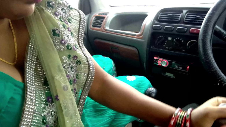 QueenSonali: Stepmom Handjob to Stranger in Car