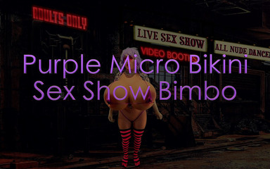 Juggsy-Ho-Doll: 보라색 마이크로 비키니 섹스 쇼 Bimbo 미리보기