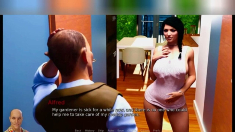 3DXXXTEEN2 Cartoon: Anna pracuje na striptérce a na webové kameře. 3D porno - Kreslený...