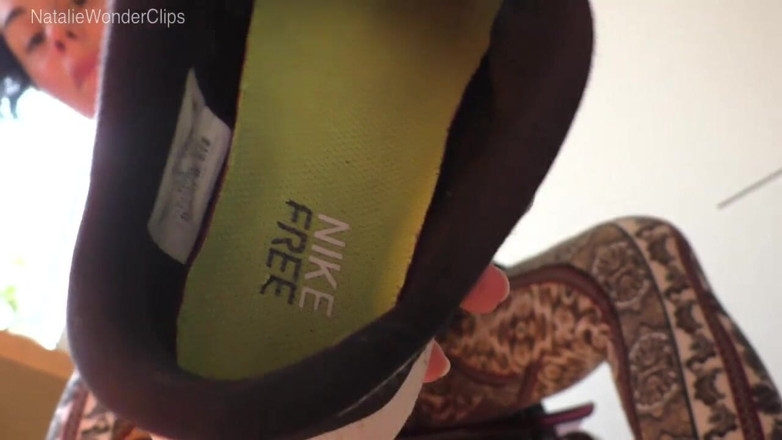Natalie Wonder: Breathe in my smelly ripe gym sneakers, socks &amp; feet