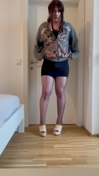 Crossdresser Femboy Teasing as Party Slut