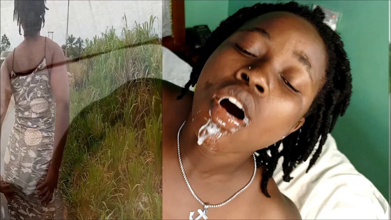 African Beauties: 黒人のイケメンはお互いをしゃぶり合い、ティーンは彼ら全員をしゃぶる