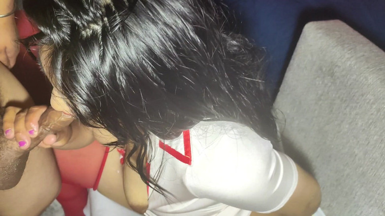 Karla love: Hemşire Sert Horoz Benekler Ve Kıçındaki Horoz Sever