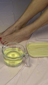 Golden Shower. Foot Fetish and Food Games