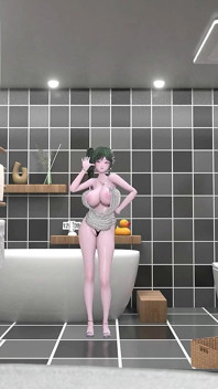 Baño de St. Louis, desnudarse danza hentai dime canción Azur Lane mmd 3d verde suave color de cabello editar smixix