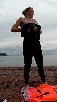 Strapped Tight & Floating Free - Sexy Wetsuit Life Jacket Test
