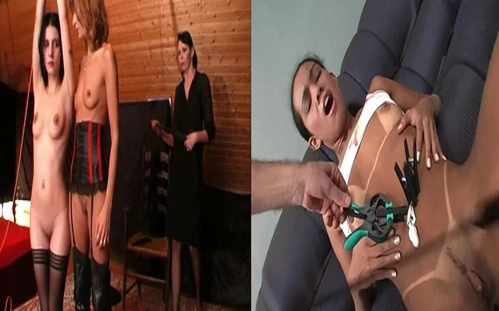 Genuine XXX: Submisivní děvky výprask prsou mlácení obřího klitorisu, děvka kundička a...