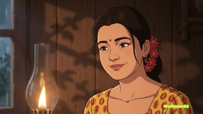 My house for adult: Pushpa and Srivalli Bhabi in Their Indian Villege Home Romance 3D