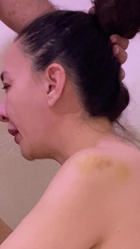 Macecha deepthroat a polykání spermatu