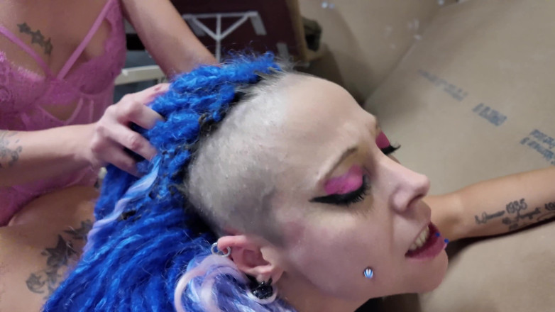 EdgesOfReality: Hard Strap on Fuck - Rough Girl on Girl