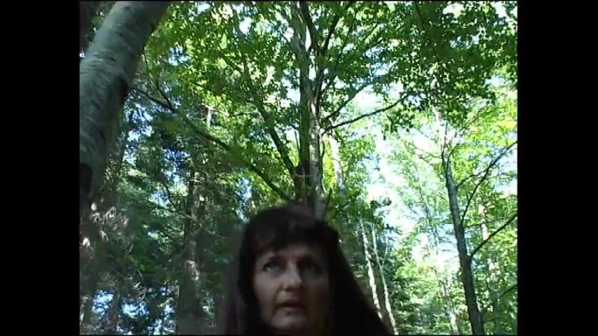 Horny Mature Masturbates with Big Dildo Her Hairy Pussy in a Forest and Pisses (Out Sexxx)