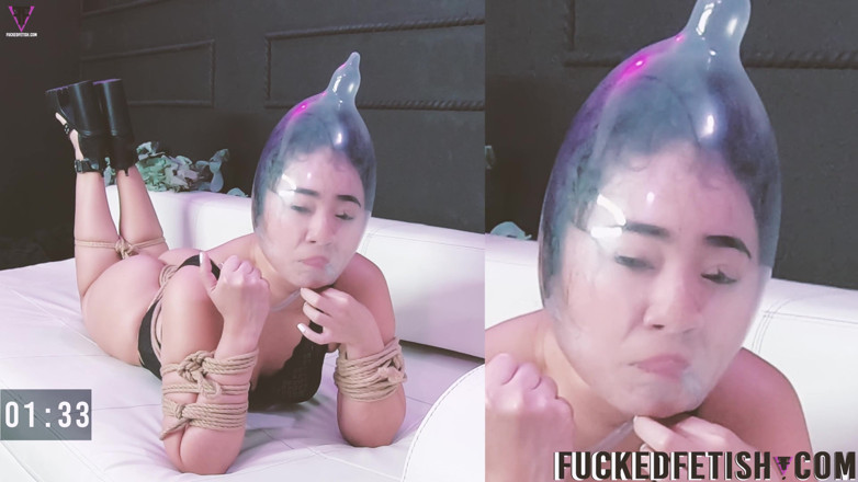 Fucked fetish: コンドーム呼吸ヨガコブラモニリートレーニング愚かな顔
