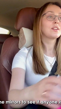 Let me thank you with a blowjob ? OK! Stepmother off her stepson for driving lessons