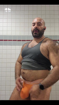 Man in Bathroom