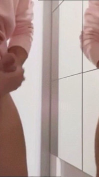 Young Streamer Touches His Huge Cock in Front of the Mirror and Streams It Live!