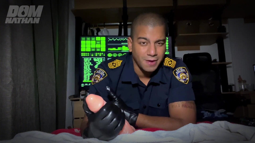 Cop Jerking Big Cock Fantasy (Dom Nathan)