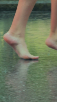 Bare Legs in the Rain