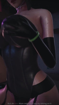 B028 - a escrava é encolhida e depois tocada pelos seios da deusa asiática. Sentando na cara, peidando, lambendo língua, lambendo os pés