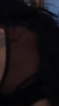 Big titted brunette gets banged in the bathroom