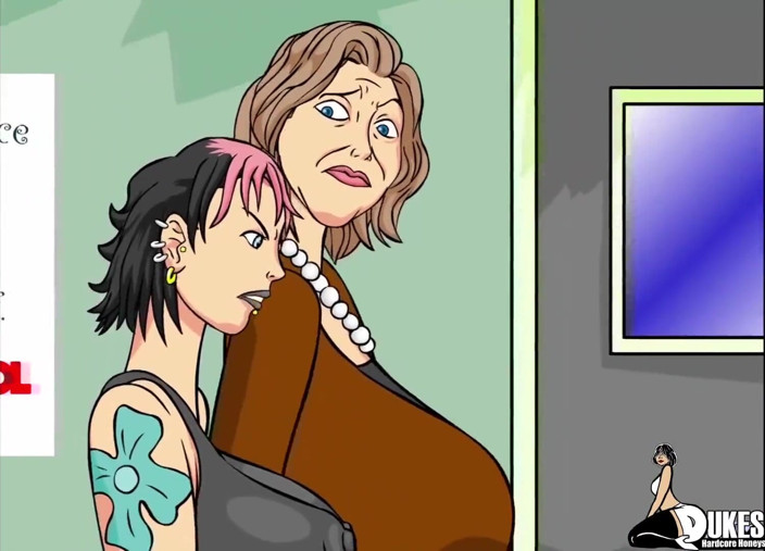 Dukes Hardcore Honeys: Velká prsa Emo kočka šuká svého učitele