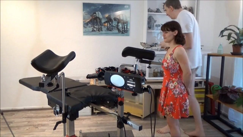 Sex and BDSM Slaves by her Master: Used and Humiliated Defenseless in the Gynecological Chair