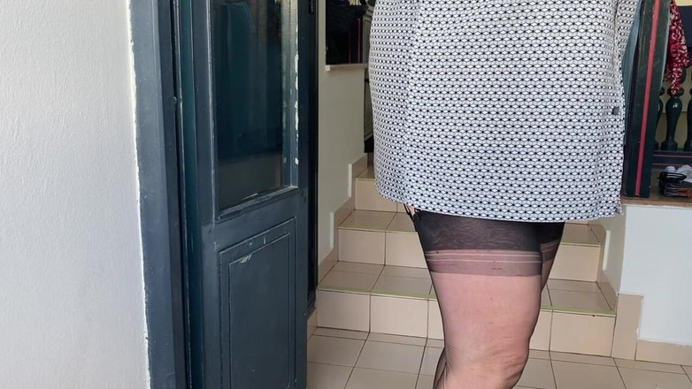 Aunty Sandra vintage girdle queen: Zia sandra nella sua incredibile corsella oc