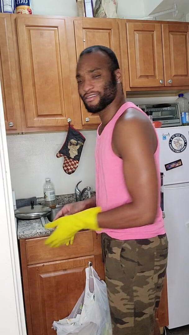 Kenniejai: Kennie Jai Cleans the House Nude Part One