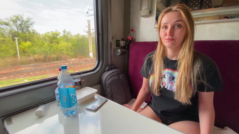 Alina Rai: Fucked fellow traveler on the train... -Do you have a husband?...