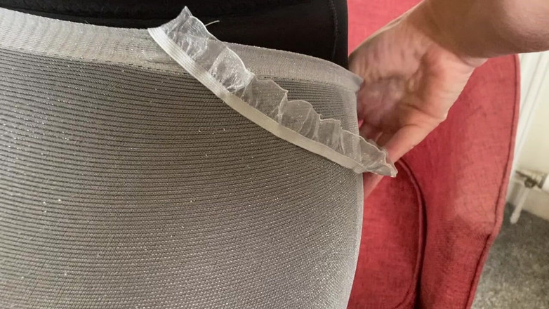 Aunty Sandra vintage girdle queen: Vgq15 Tetička Sadra S Opaskem a Punčochami