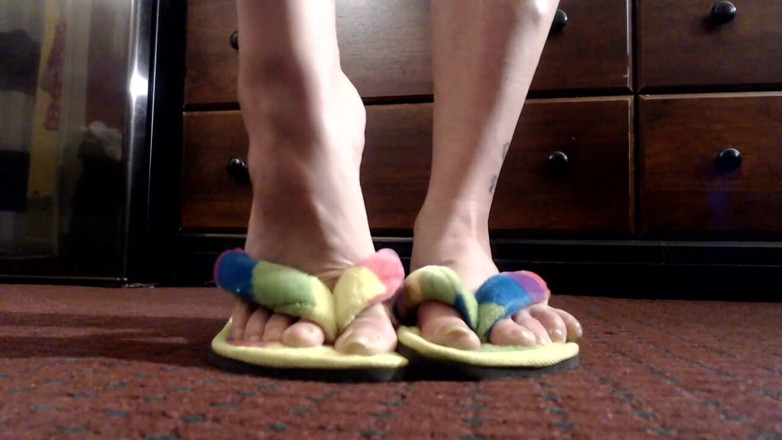 Abby Anna: Flipflops kaki matang 360's view