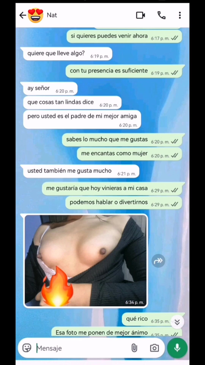 Natasha Caseros: Het chatt med min styvdotter vän