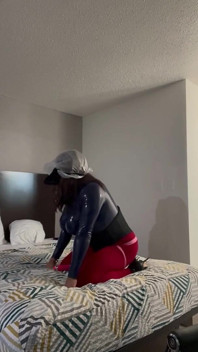 Latex Sissy Tries Breathplay for the First Time
