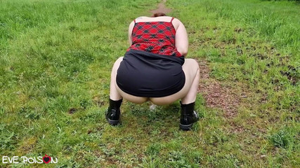 Thumbnail of Outdoors Fun with Sexy Walking and Golden Showers with Evepoison