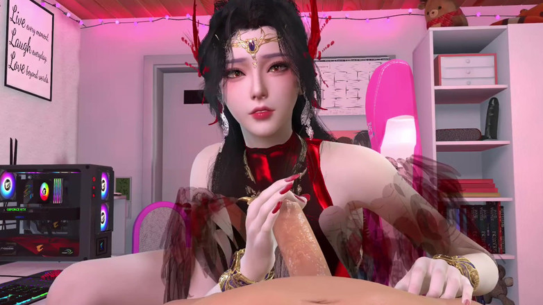Why fuck so hard: Une jolie modèle de cosplay en 3D se fait baiser dans...